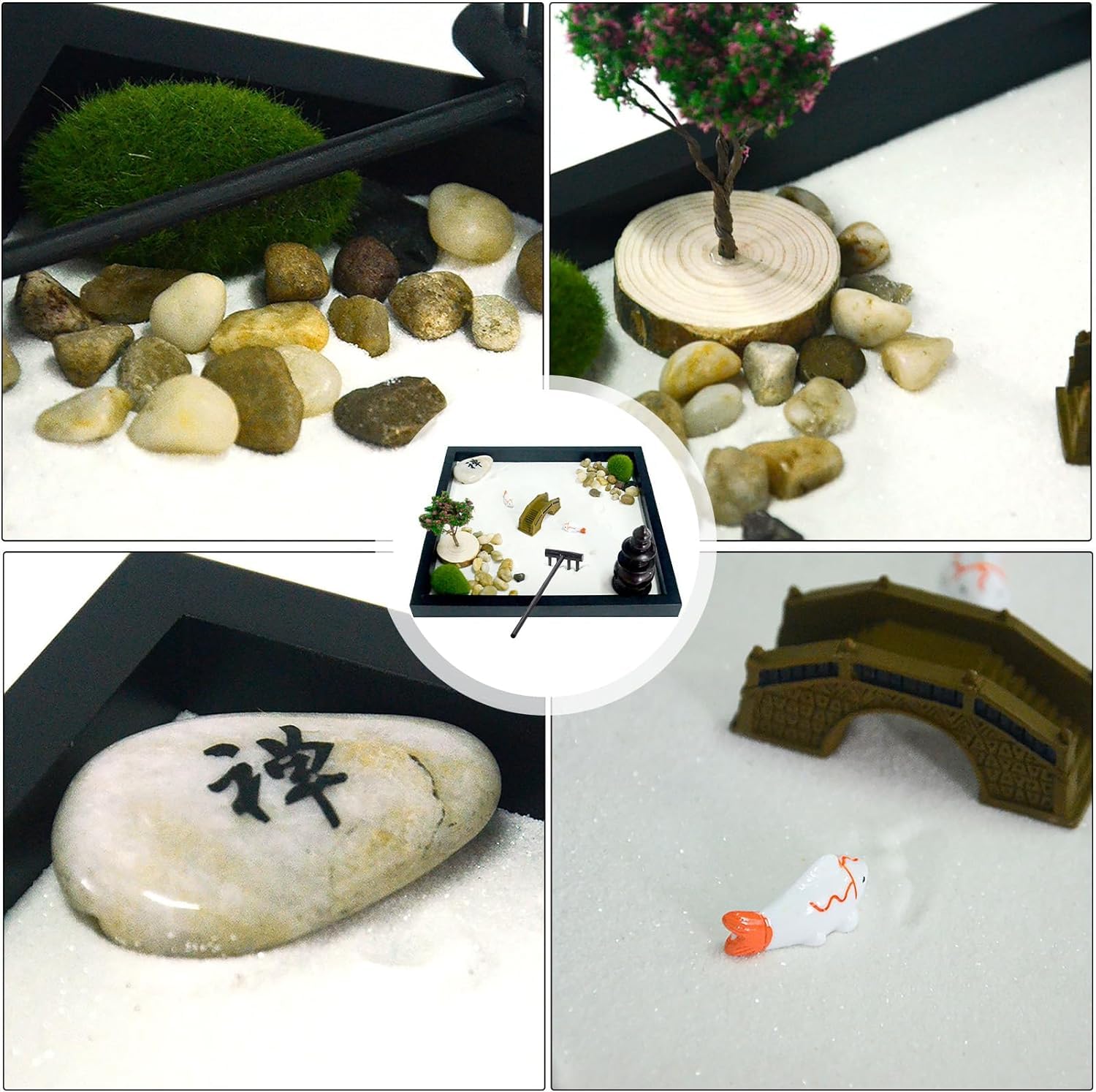 Amazon.co.jp: ミニ枯山水キット ハンドメイド 庭園 禅 静寂 瞑想