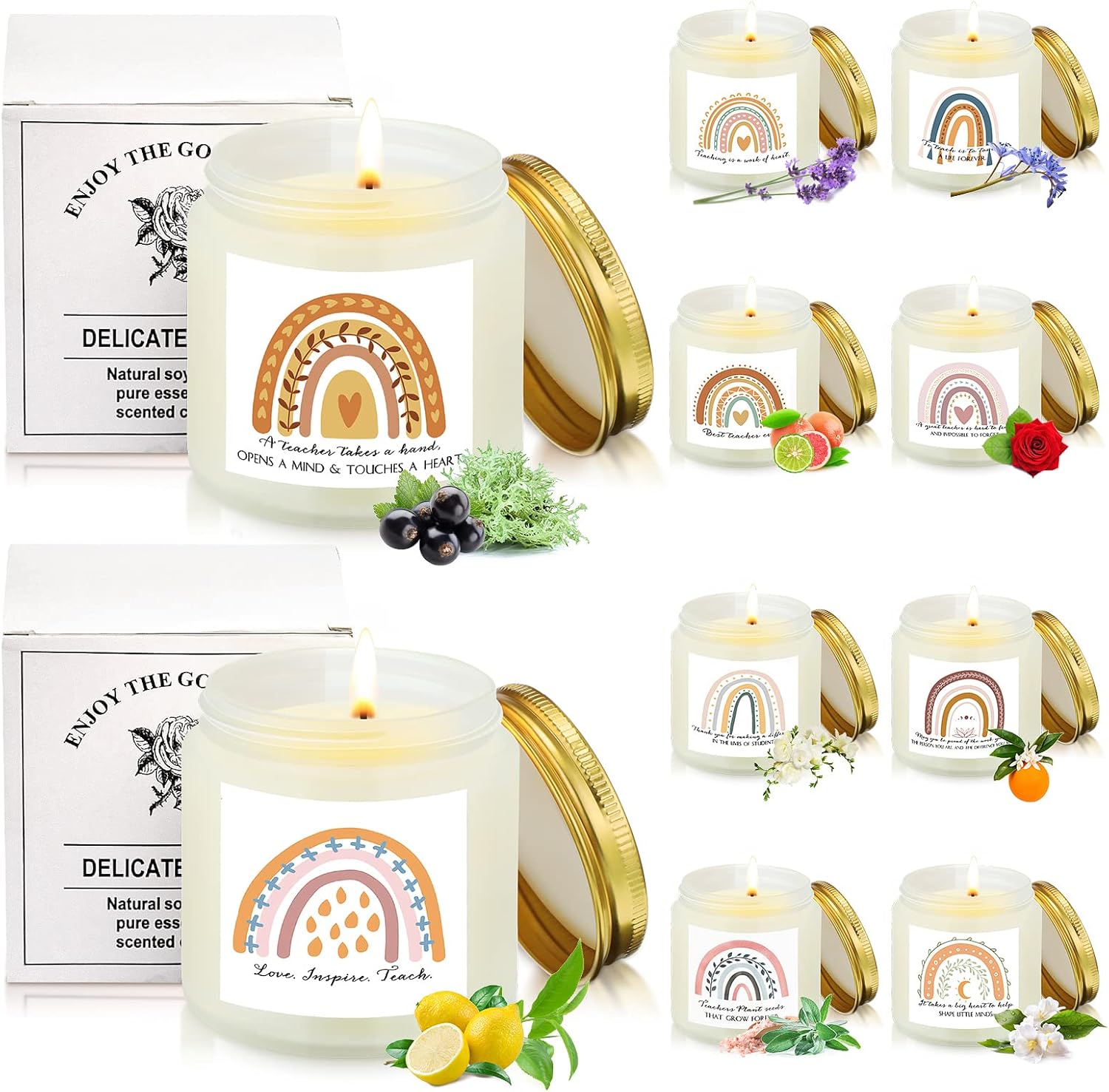 Fabbay 10 Jar Teacher Appreciation Gifts Thank You Teacher