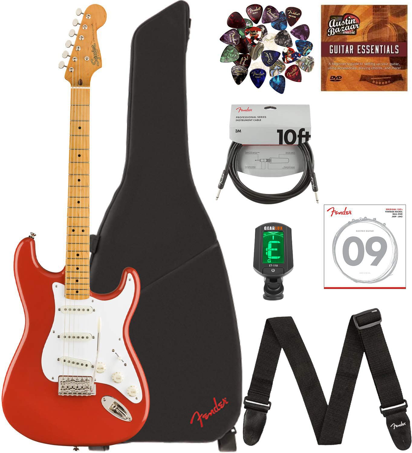 Amazon.com: Fender Squier Classic Vibe '50s Stratocaster - Fiesta