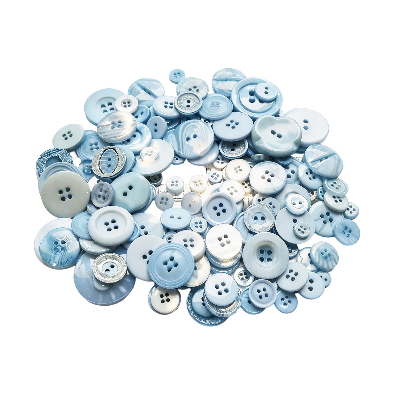NVOQILIN Sewing Buttons for, Resin Button Pack with Mixed Sizes for Card Making, Albums, and Decor Accents Assorted Colorful Plastomer Craft Buttons