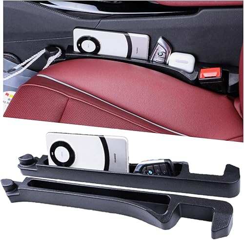 Organizador de espacio para asiento de automóvil, paquete de 2 unidades, tapón de espacio lateral 3 en 1 con funciones de relleno, organizador y
