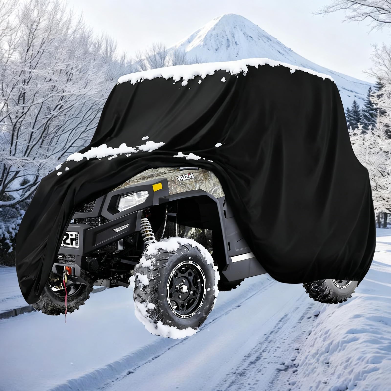 Chikia 2-3 Seater UTV Cover 420D Replacement for Hisun Axis Massimo T-boss 400 450 500 550 700 750 x550 xs750 Tboss,Sector,Outfitter UT/CFMOTO/Rhino Accessories Waterproof Windproof Dustproof