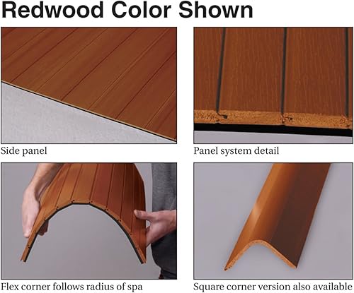 Vista 26 de Juego de repuesto de revestimiento para jacuzzi Spakit-FL-ACE de Highwood, flexible, para esquinero, Gris (Coastal Gray)