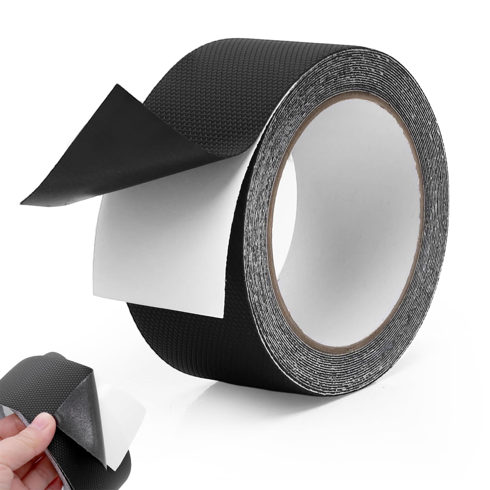 Ruban Antidérapant Auto-adhésif 5 cm x 5 m Noir pour Escaliers Intérieur Extérieur