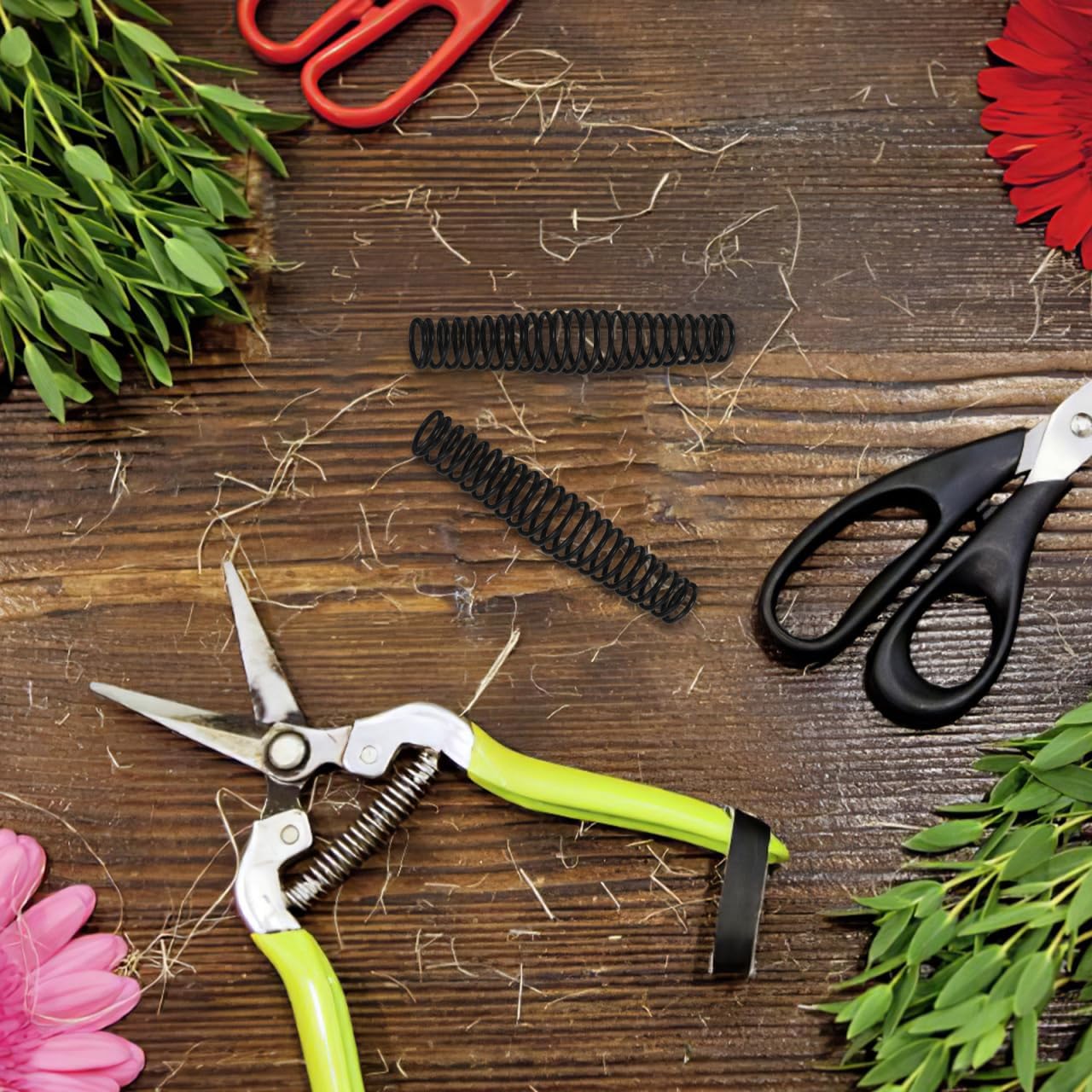Pruning Shears Replacement Springs Hand Pruner Parts for Garden Tool Repair 10 Pack Steel Coil Springs for Gardening Scissors Easy Install 2.16 X 0.39 X 0.39 in