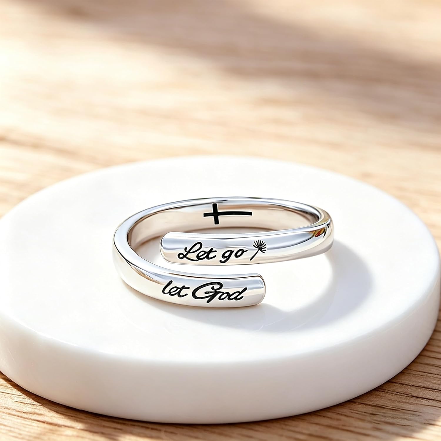 925 Sterling Silver Inspirational Rings for Women Hope Rings Encouragement Jewelry