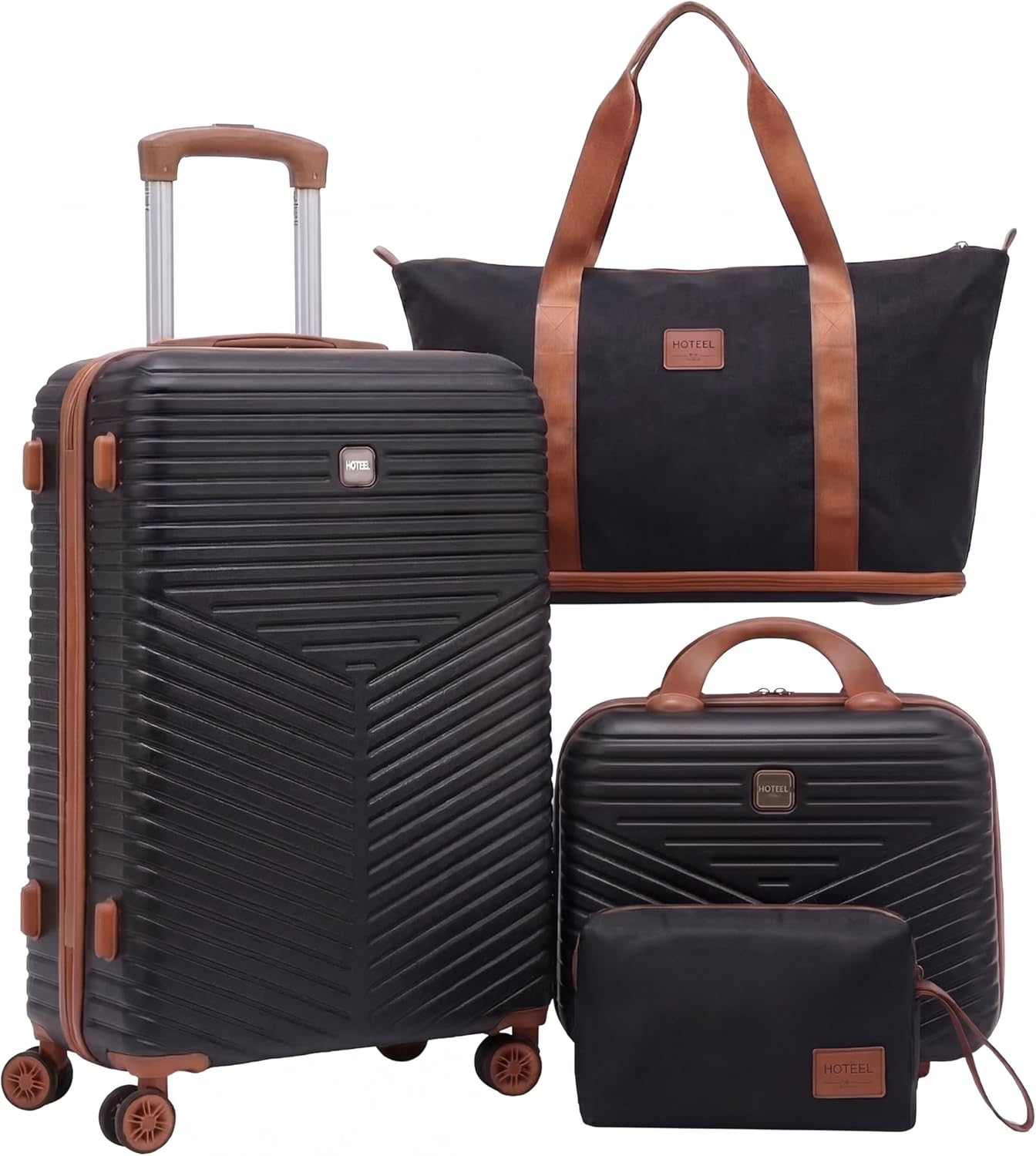 Hoteel luggage Sets 4 Piece Carry on Luaagae Suitcases with