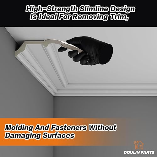 Miniatura 7 de 2 herramientas de barra de metal de cuña, acero al cromo-molibdeno 4140, herramienta de extracción de panel de moldura de automóvil, barra prybar