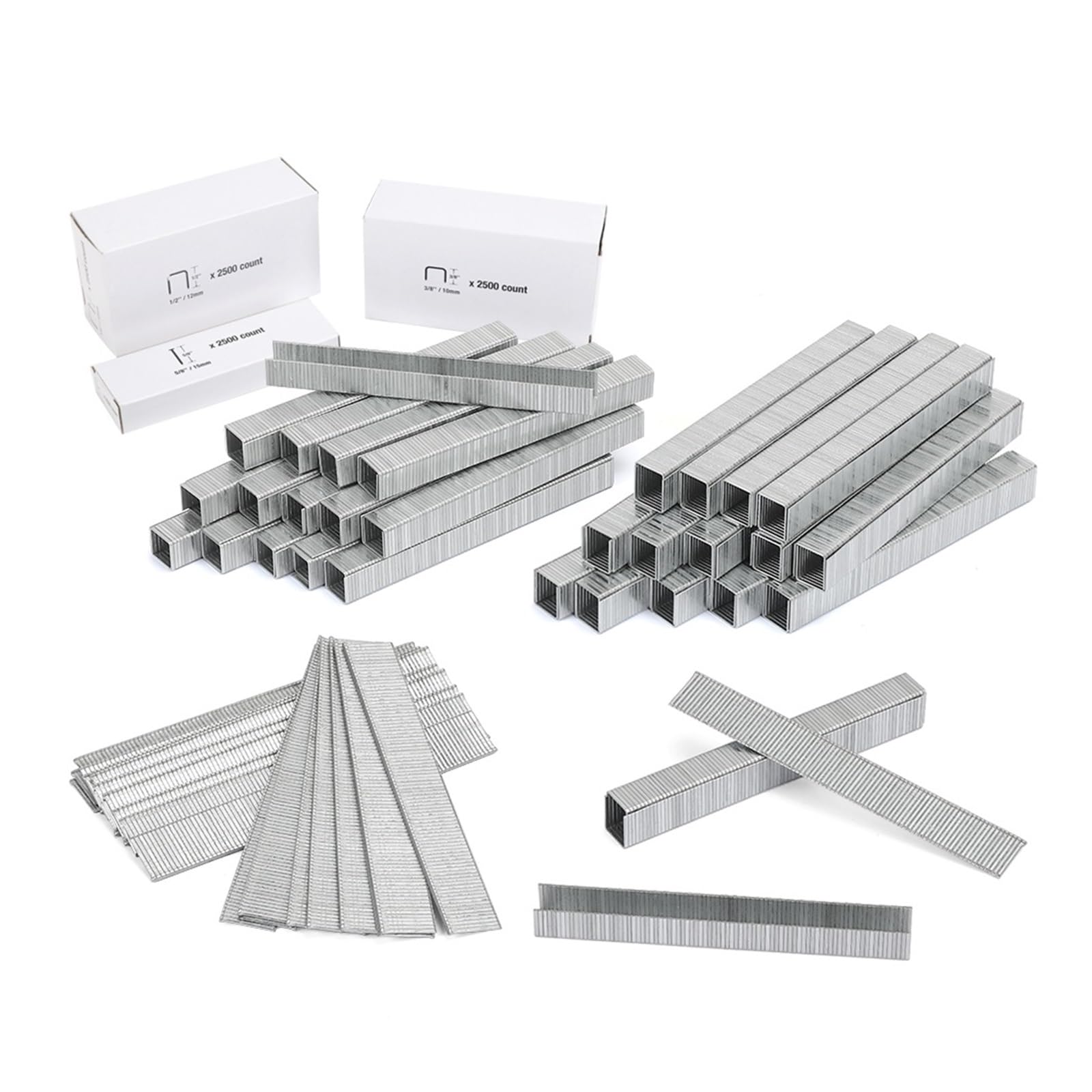 Pistola for punti metallici 6 in 1 for materiale di fissaggio Pistola sparachiodi manuale con due opzioni di alimentazione for decorazioni for la casa fai-da-te(7500 PCS Staples)
