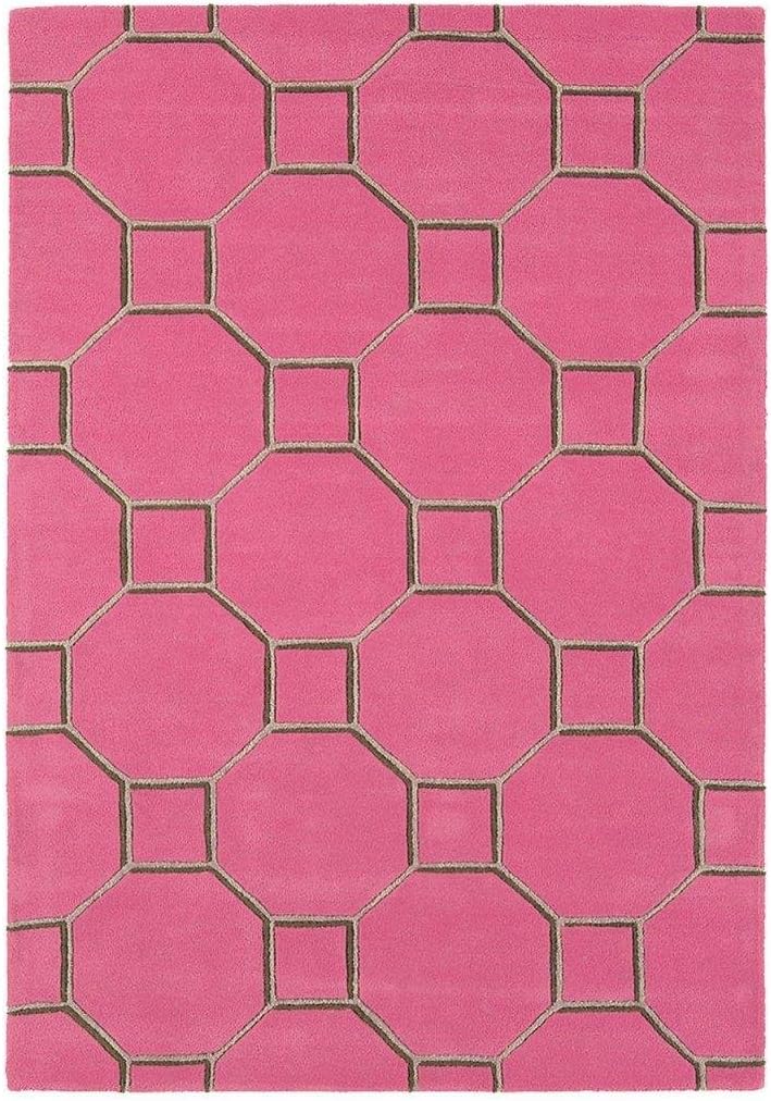 Modern designer rug 100 Wool Rug 200x300cm Cassin Maiden Pink Pink