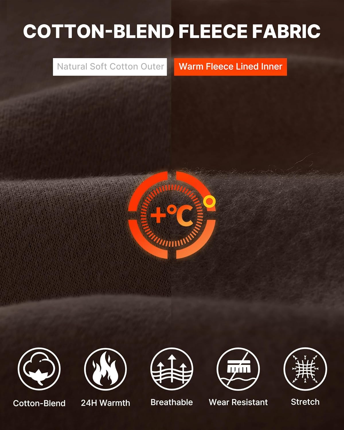 G4Free Flurrylux Women's Mock Neck Sweatshirt Half Zip Hoodie Cotton Fleece Pullover Winter - Image 4