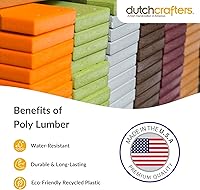 Vista 6 de DutchCrafters Comedero grande de plástico de polietileno con doble tolva para pájaros, montaje en poste, comedero de pájaros al aire libre para aves