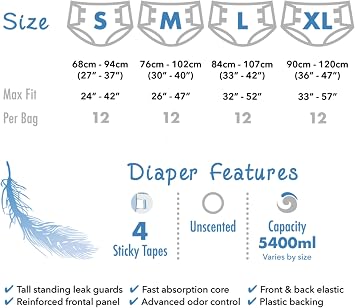 Rearz - Inspire+ Adult Nighttime Briefs (12 Pack) (Small)