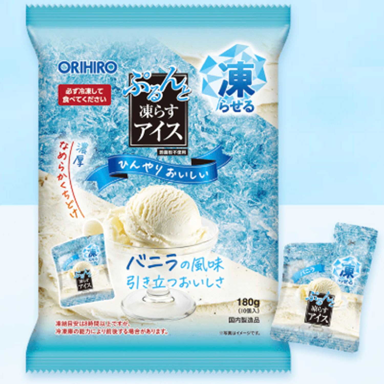 Amazon.co.jp: ぷるんとアイス【6種 大容量 42個】バニラ + みかん +