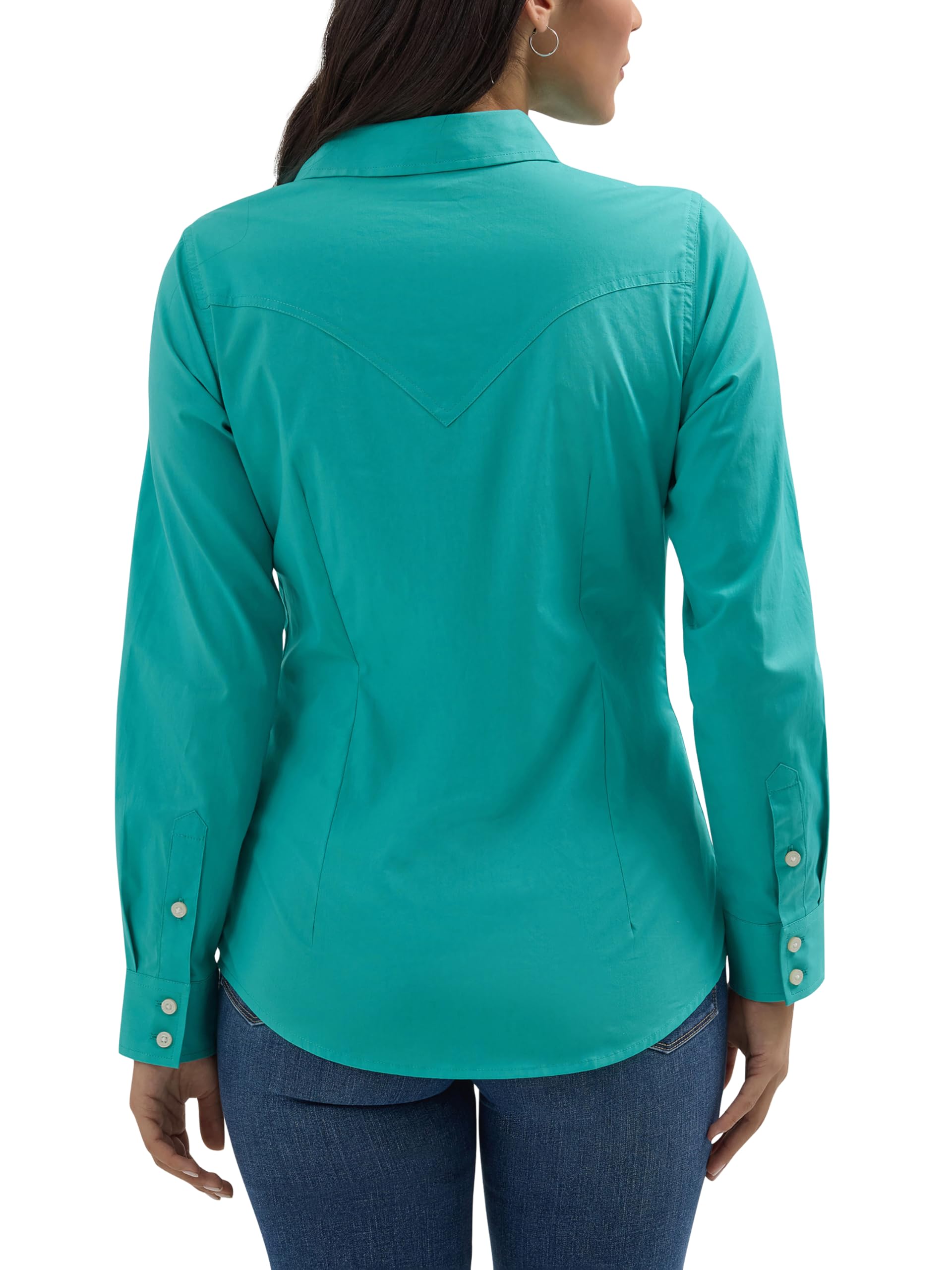 Wrangler Western Women's Retro Button-Down Shirt Camicia da Donna Stile retrò con Bottoni Donna (Pacco da 1)
