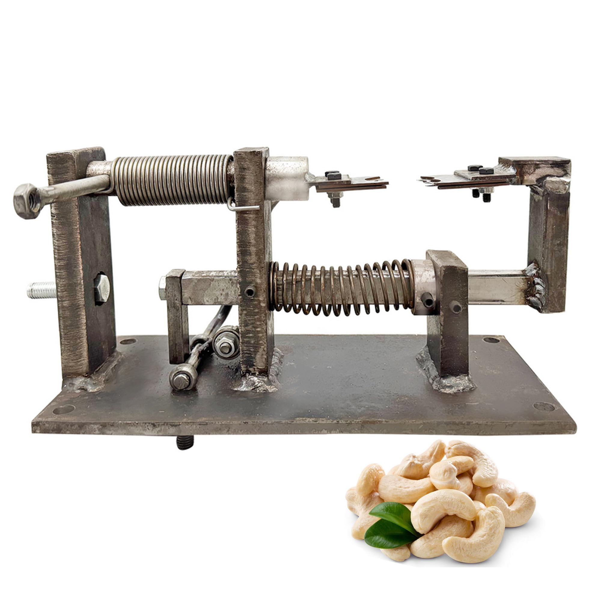 INTSUPERMAI Manual Cashew Nuts Sheller Hand-Foot Cashew Nut Cracker Carbon Steel Shelling Tools Peeling Machine Suitable for 0.7