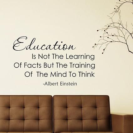 Albert Einstein Citation Education N Est Pas Rapidement Le L Apprentissage De L Education Generale Stickers Muraux Citations Decor Salle De Classe Enseignant Cadeaux Q131 Amazon Fr Bricolage