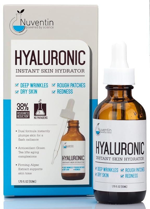 Nuventin Sérum facial com ácido hialurônico, vitaminas C e E, 50 mL
