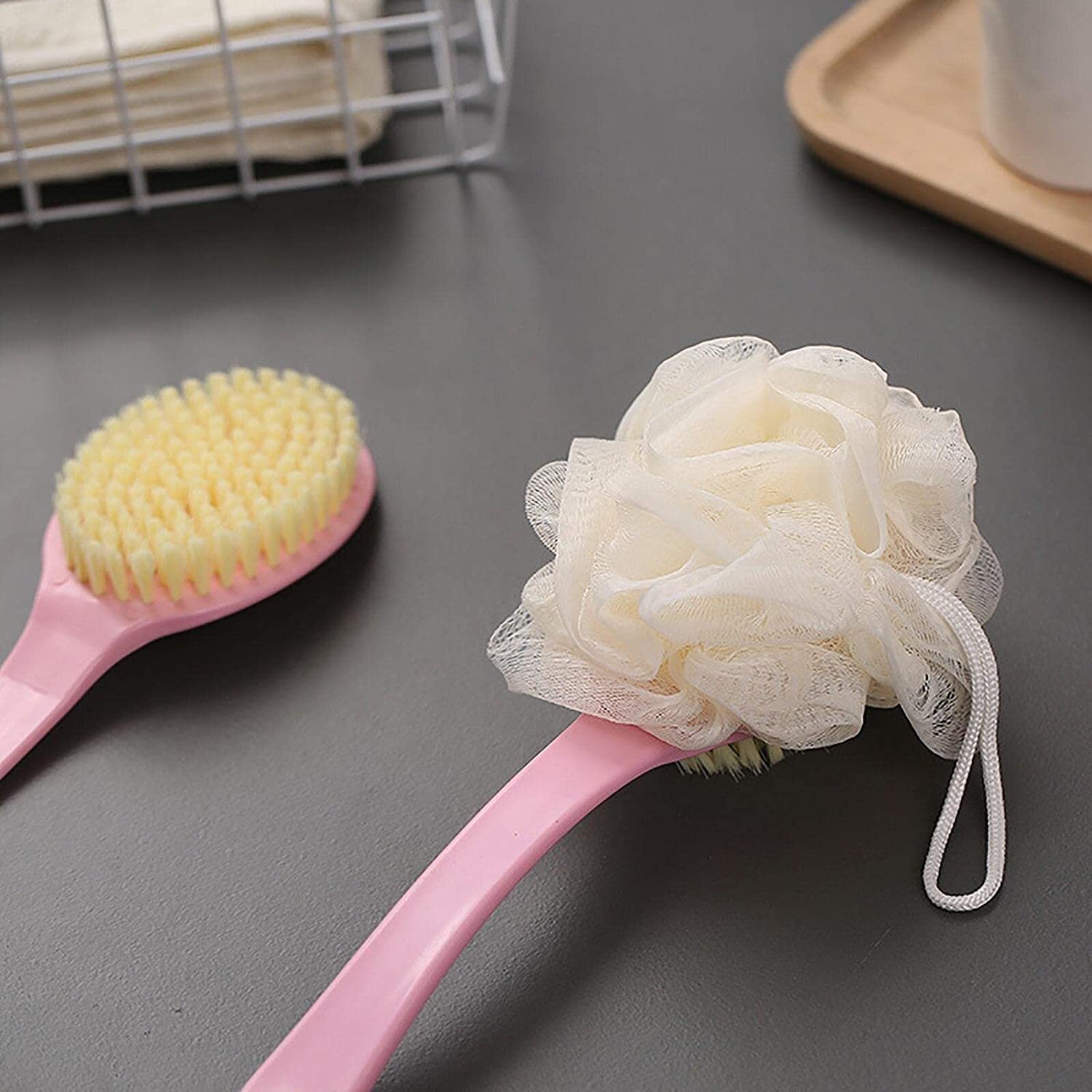 ARTHOME Body Bath Shower Cleansing Back Body Brush Massager Spa Scrubber Long Handle with Super Soft Bristles Back Scrubber Wholesome Dry Skin Bath ARTHOME Body Bath Shower Cleansing Back Body Brush Massager Spa Scrubber Long Handle with Super Soft Bristles Back Scrubber Wholesome Dry Skin Bath