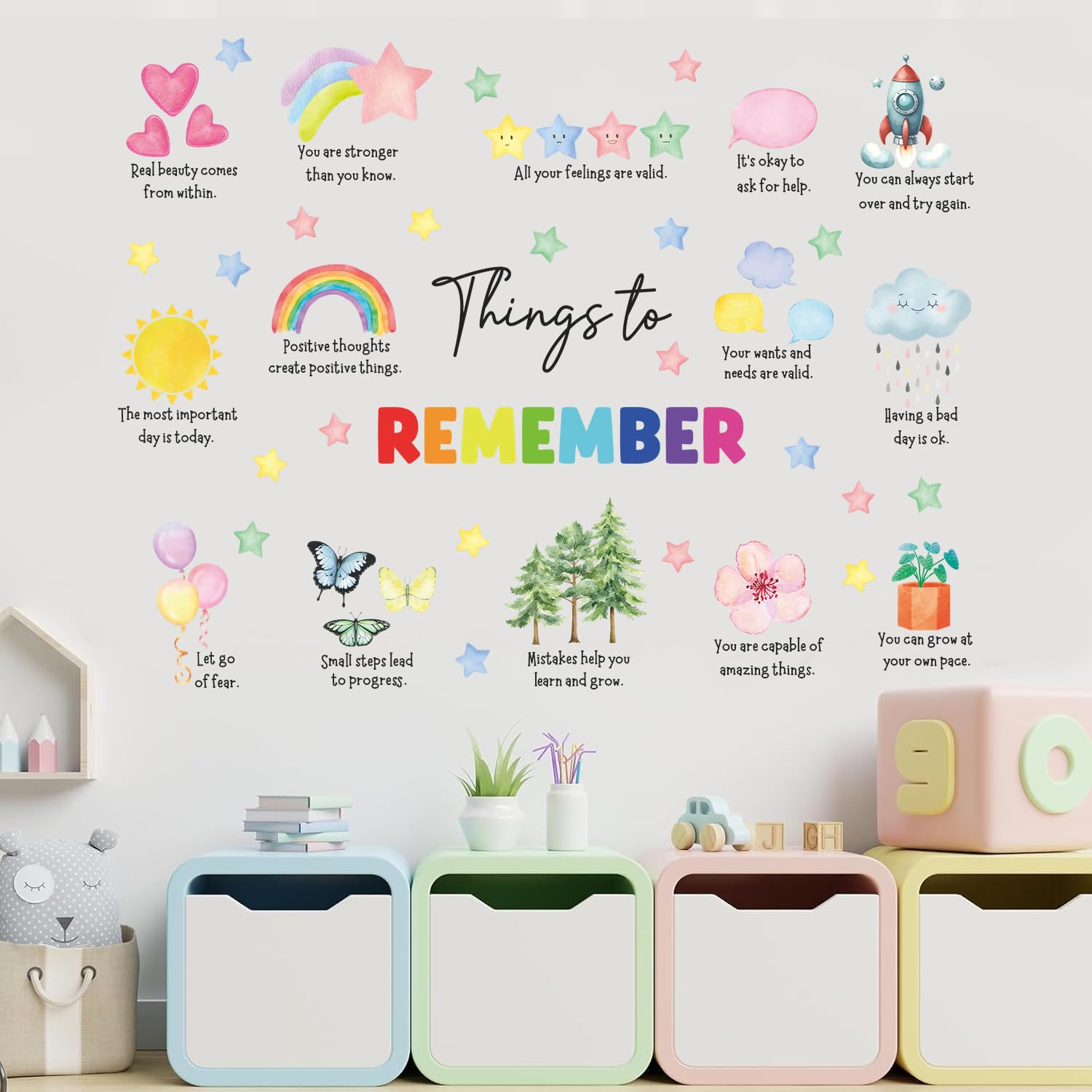Autocollant mural éducatif TOARTi de qualité pour égayer l'apprentissage