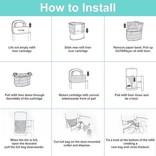 Miniatura 5 de Paquete de 4 recambios de forro de pañales para adultos compatibles con el sistema de pañales Janibell Akord 280 Slim para adultos, un solo paquete