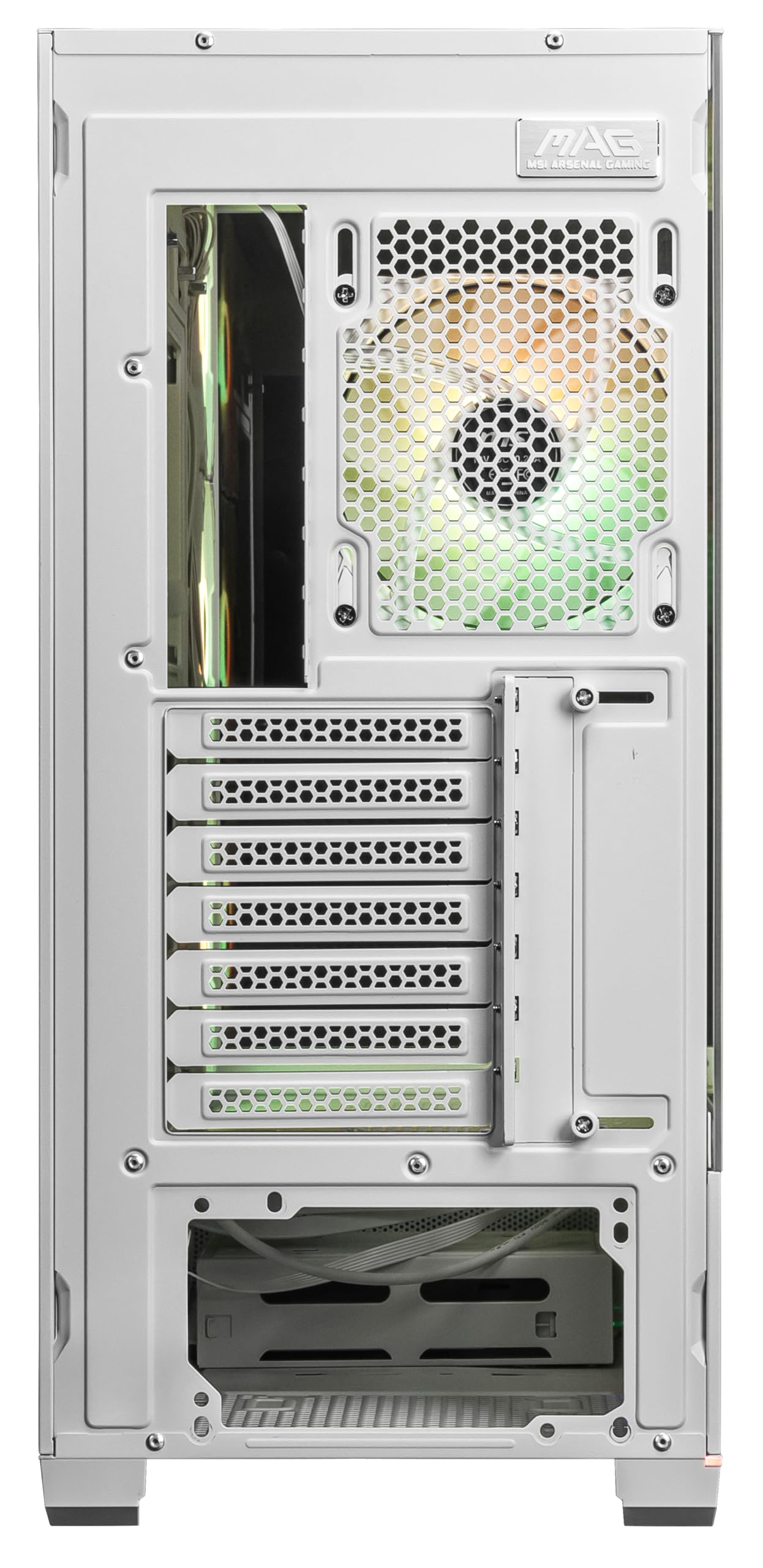 Amazon.com: MSI MAG PANO 110R PZ White - Mid-Tower Gaming PC Case
