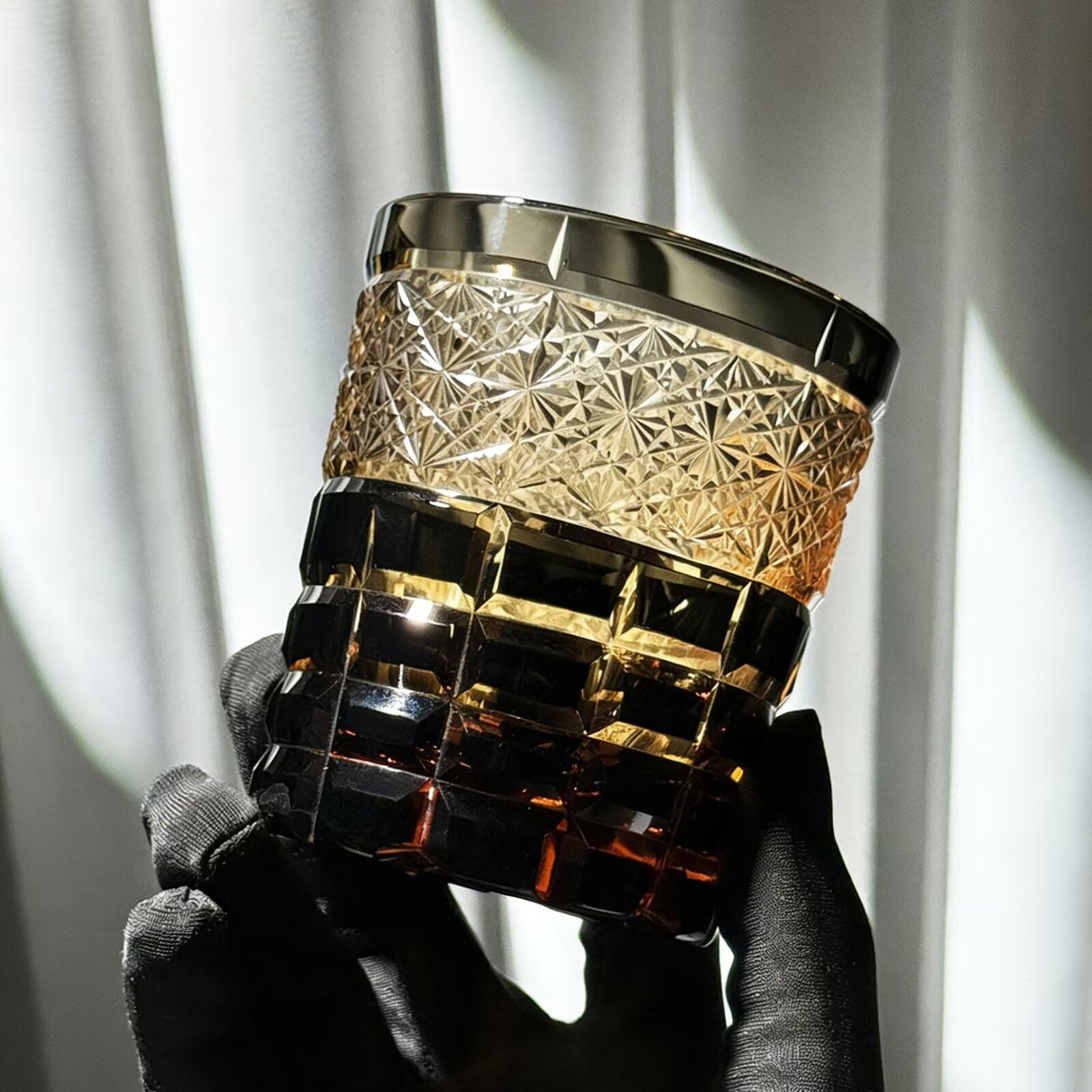 FCOVIRLEN Vaso de whisky de cristal