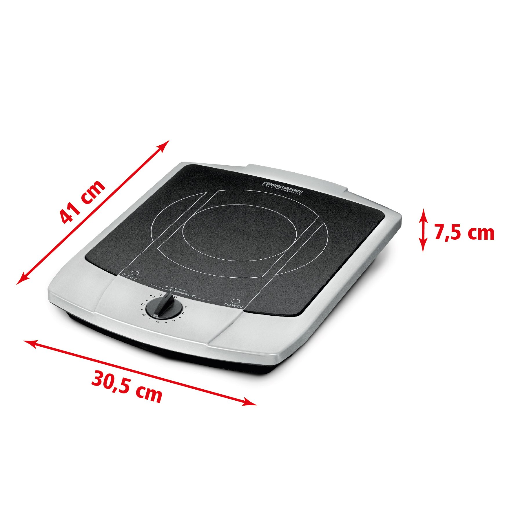 Rommelsbacher CT 2200/E plaque Acier inoxydable Comptoir 1 zone(s)