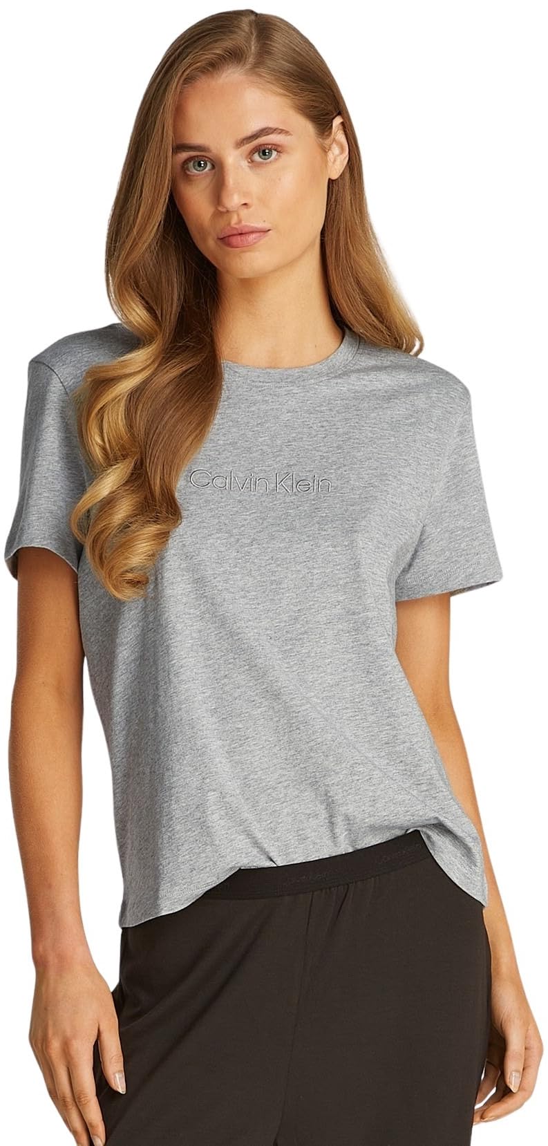 Calvin Klein Damen T-Shirt Kurzarm Classic Baumwolle