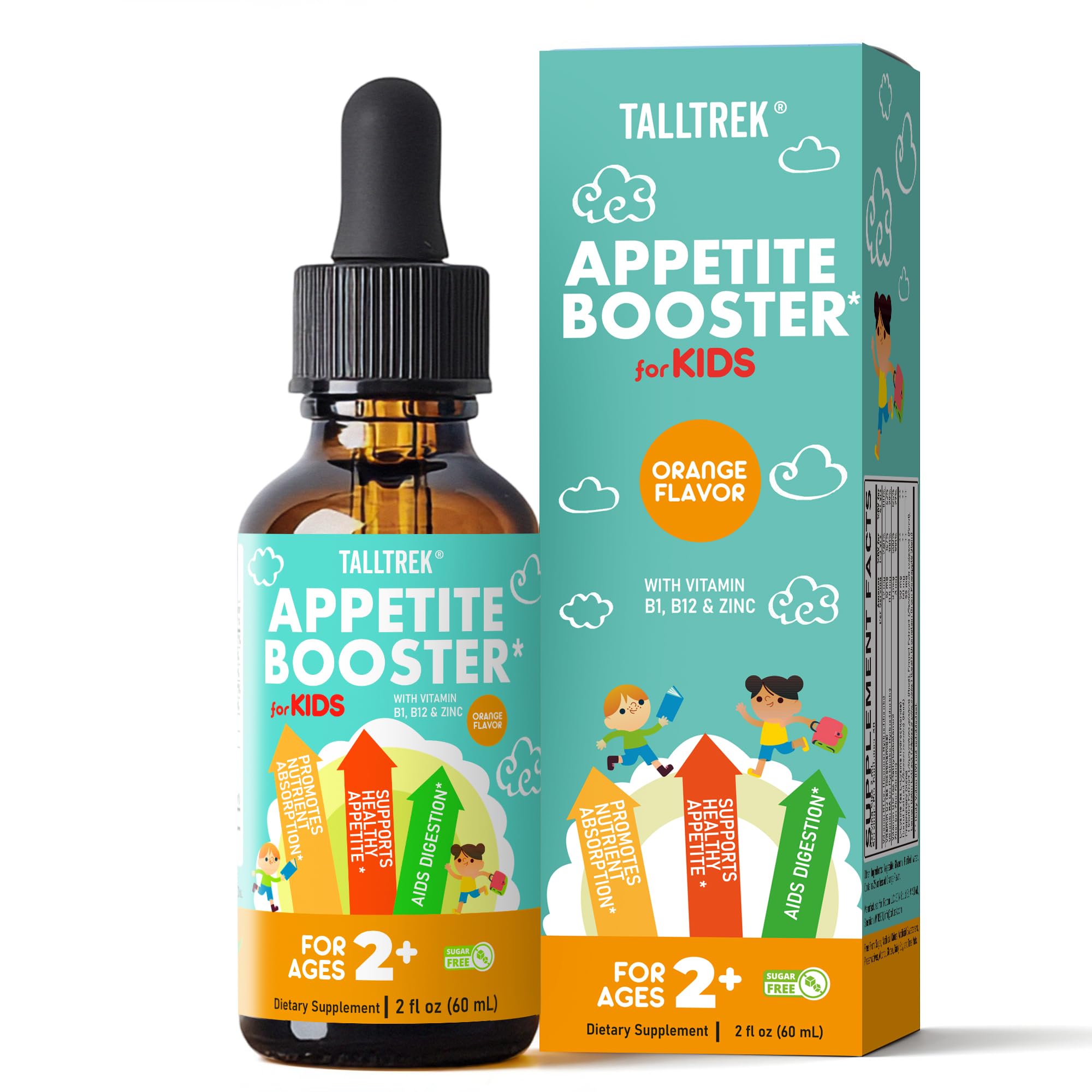 Appetite Booster Drops for Kids Toddler Liquid Formula 2 Fl Oz (Pack of 1)