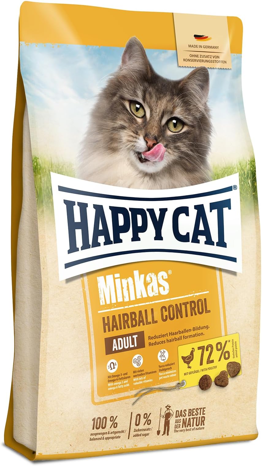 Happy Cat Dry Food Minkas Hairball Control 1.5Kg