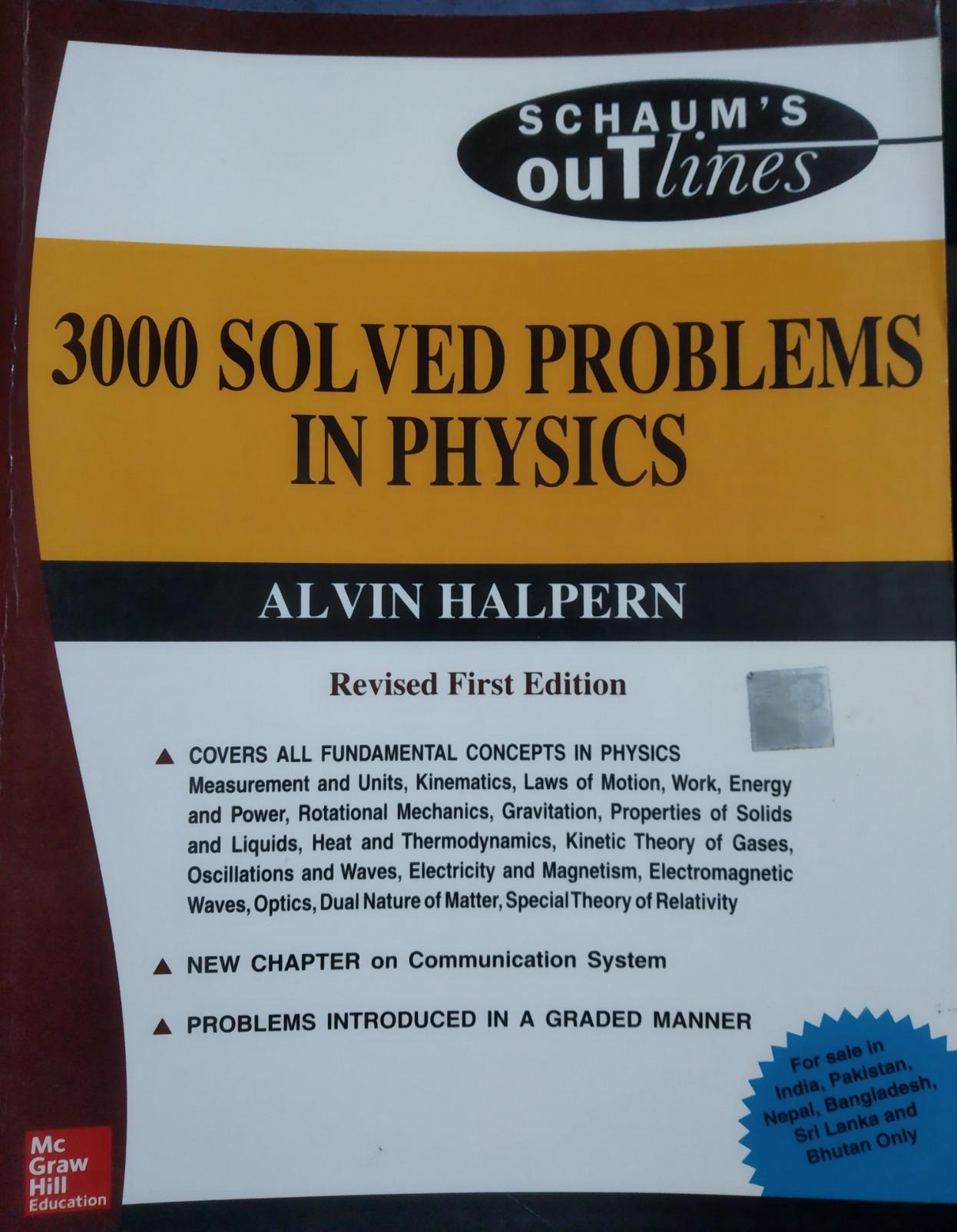 Buy 3000 Solved Problems In Physics- (Schaum Series) (SIE) Book Online ...