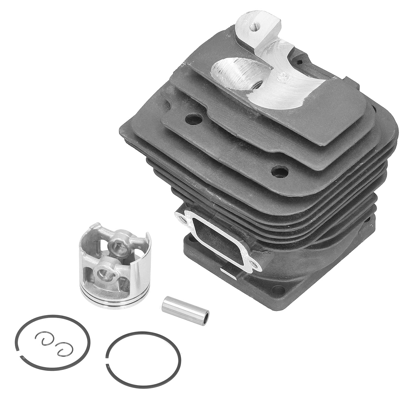 Zestaw Tłoka Cylindra 52 Mm Zestaw Zamienny do Piły łańcuchowej MS461, Trwały Stop Aluminium i żelaza, 1 Cylinder i 6 Zacisków Tłoka