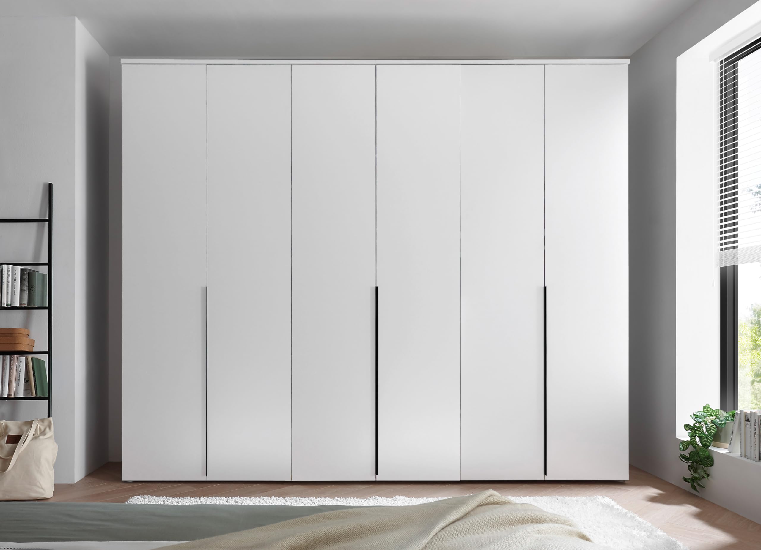 AVANTI TRENDSTORE Civiasco armadio a 6 ante battenti laminato bianco 270x225x52 cm