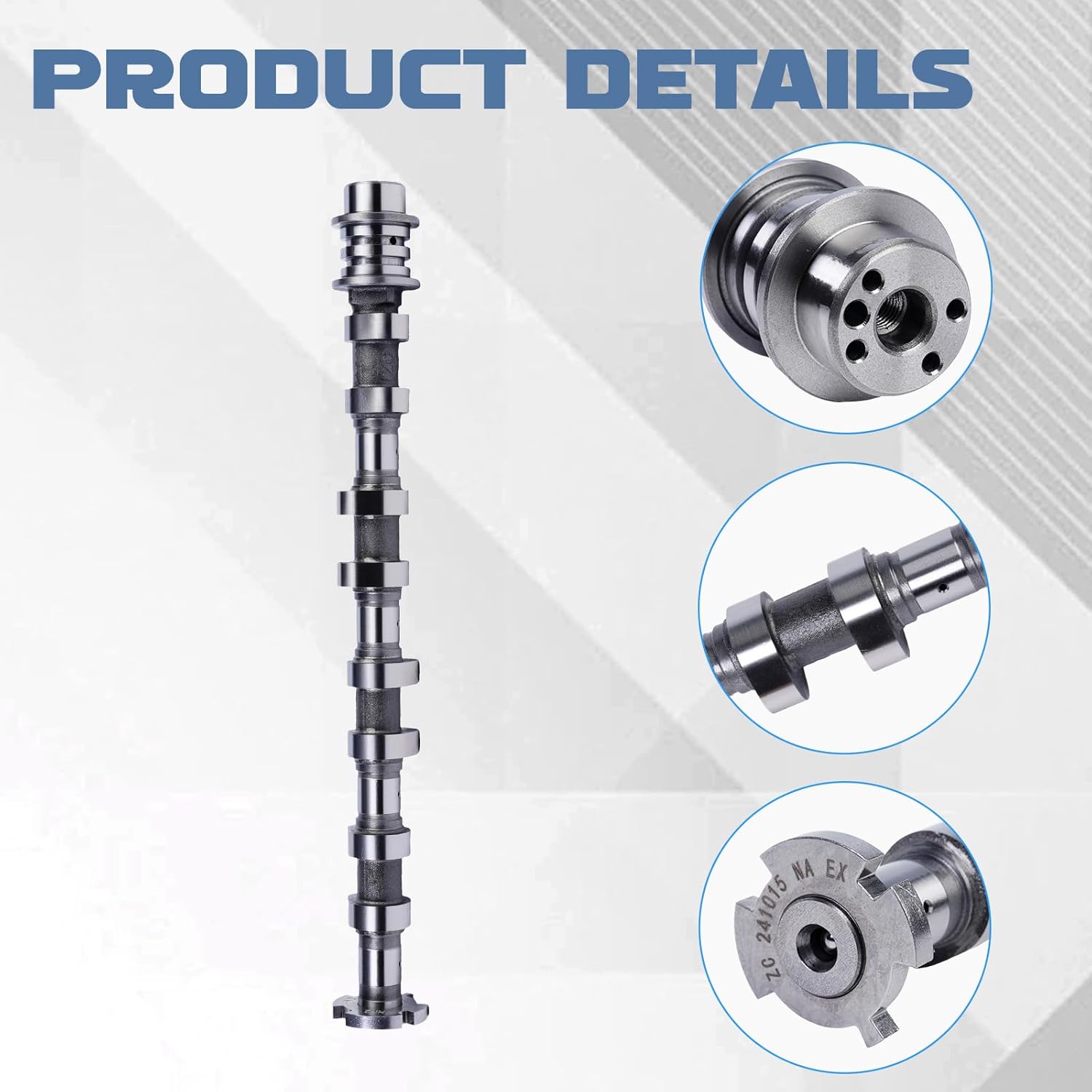 24200-2E074 Exhaust Camshaft, Fits for 2017-2021 Elantra Kona Veloster Forte Seltos Soul 2.0L, Exhaust Camshaft Replaces# 24200-2E084