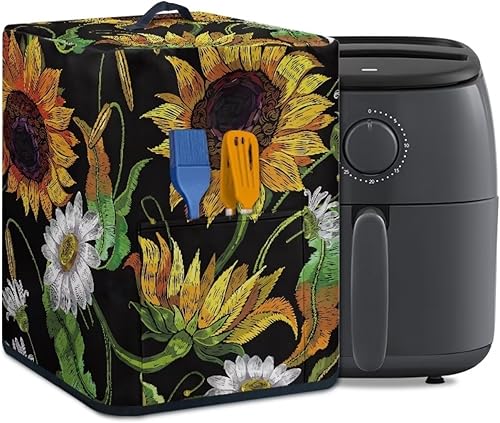 Miniatura 10 de Funny Coffee Design Air Fryer Cover,Anti-splash Washable Air Fryer Dust Covers Small Coffee Maker Cooker Cover Fingerprint Protector