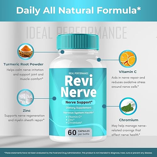 Miniatura 6 de Revi - Cápsulas nerviosas, píldoras oficiales de apoyo nervioso ReviNerve todos los ingredientes naturales, máxima fuerza, fórmula avanzada de salud