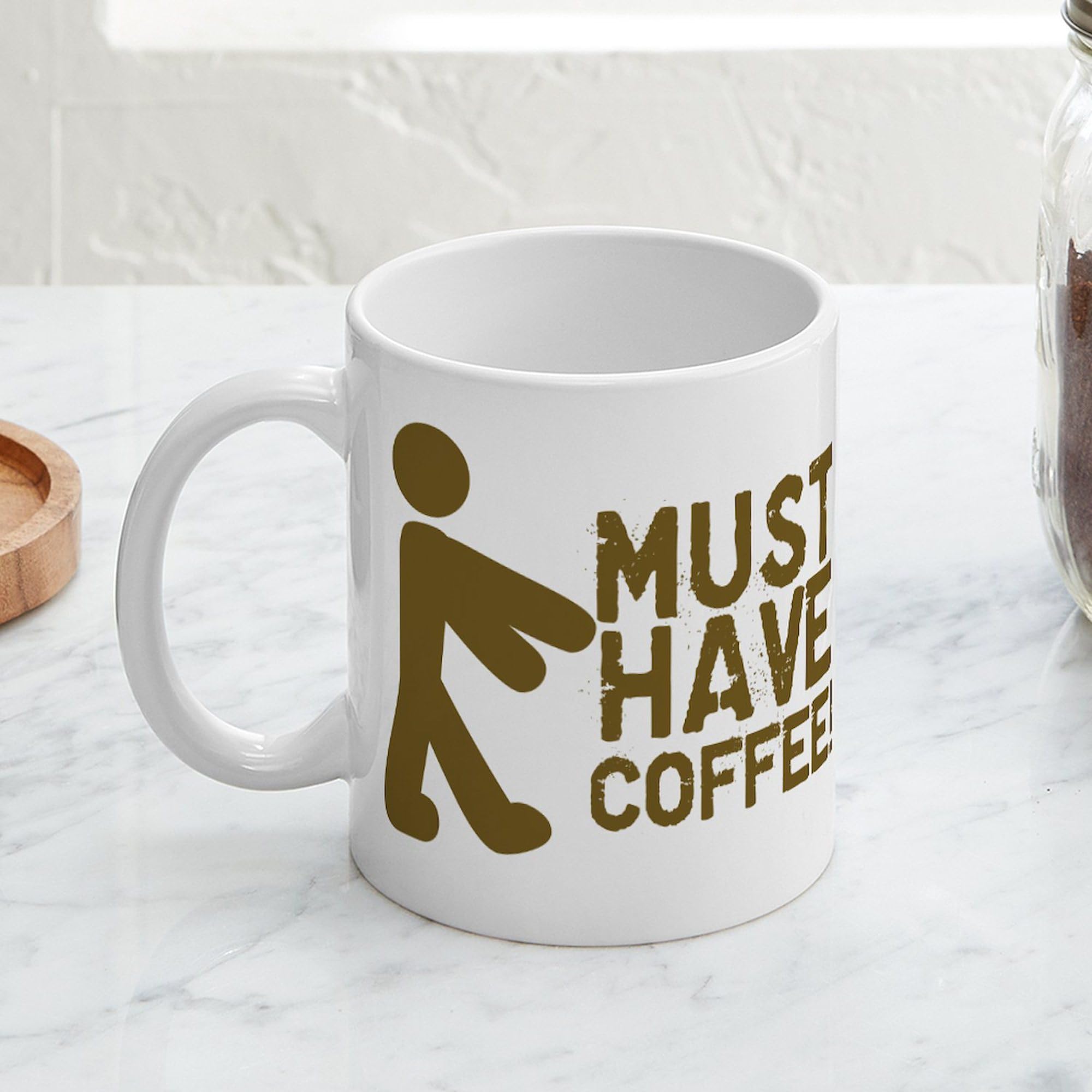 Amazon.com | CafePress Must Have COFFEE! Zombie Mug 11 oz (325 ml) Ceramic  Coffee Mug: Coffee Cups & Mugs