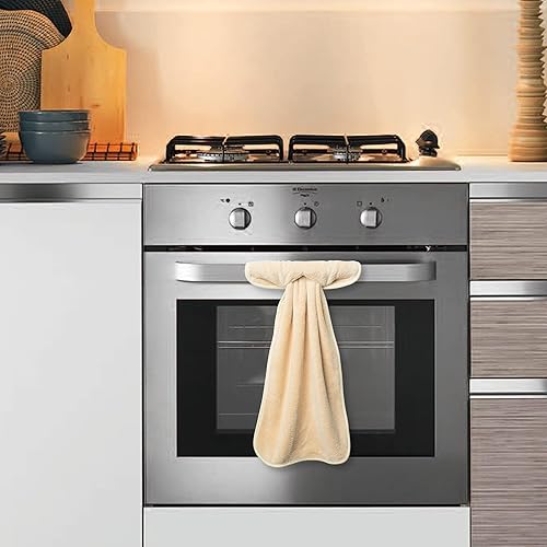 Miniatura 10 de R HORSE 4 toallas de mano grises con bucles para colgar, toalla de mano suave y gruesa para cocina, toalla seca para cocina y baño
