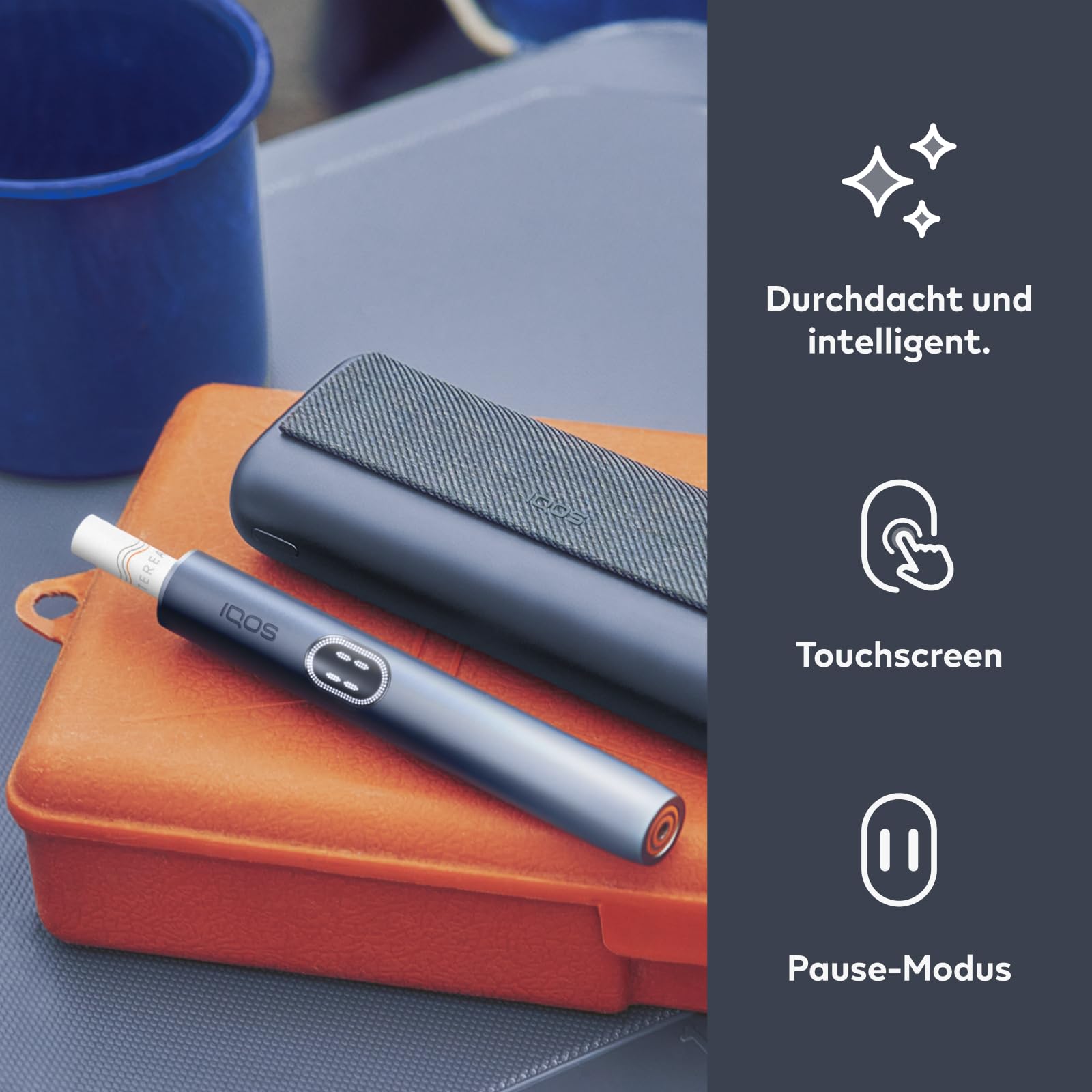 IQOS ILUMA i PRIME Kit Midnight Black - Tabakerhitzer (in 4 Farben) - für TEREA Tabaksticks - unsere beste Alternative zur Zigarette