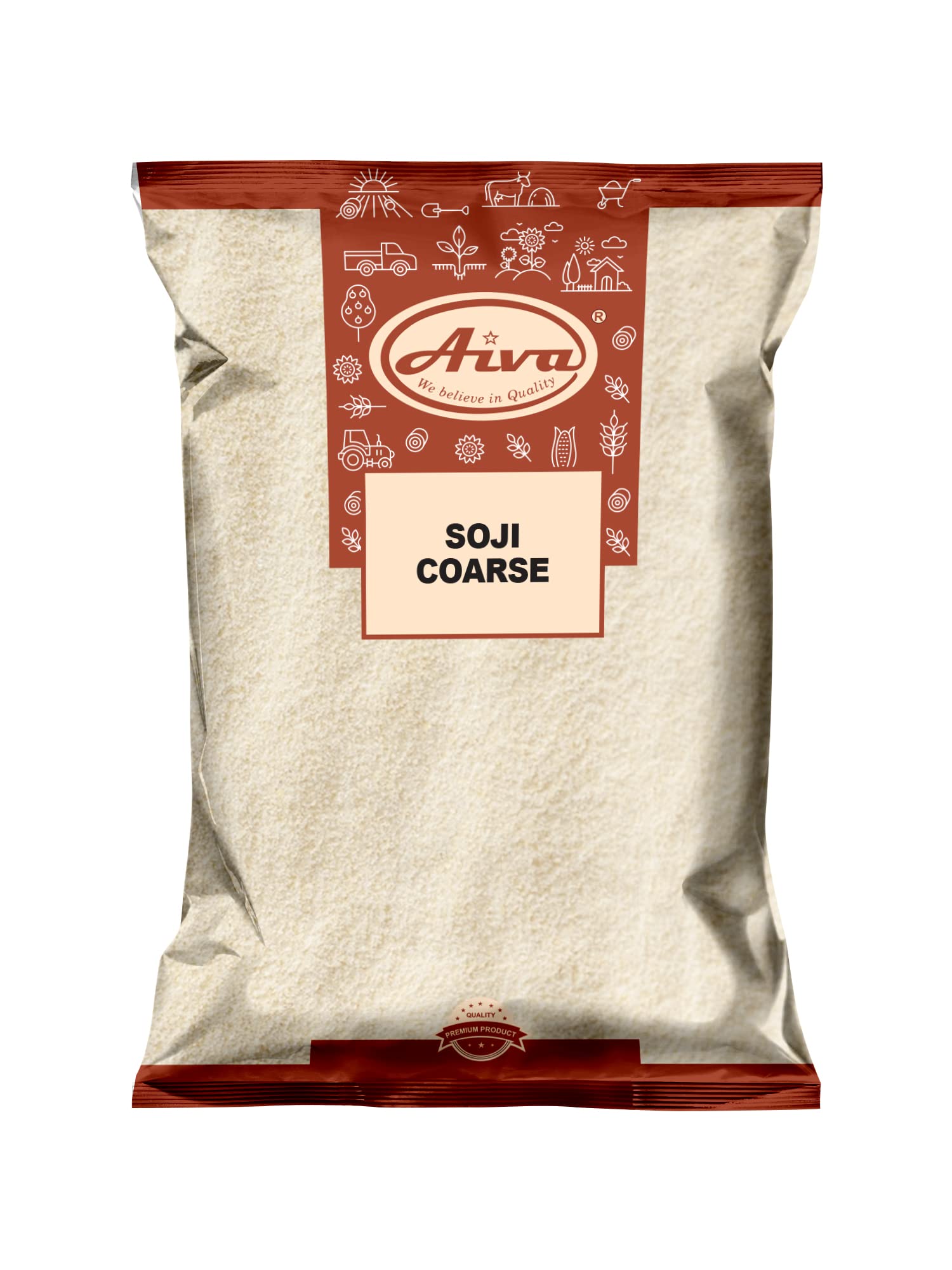 Amazon.com: AIVA Soji Coarse (Farina, Suji, Rava, Rawa, Semolina