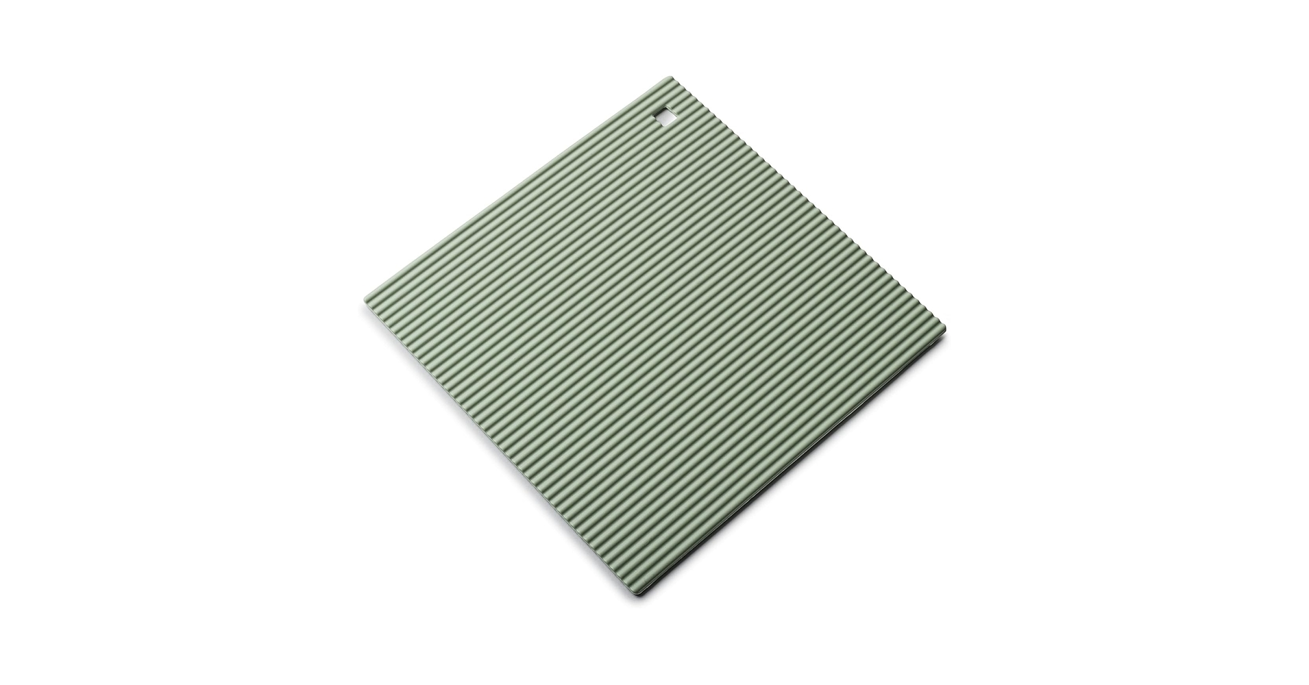 Zeal Silicone Square Hot Mat Trivet, Worktop Protector, 18cm, Red