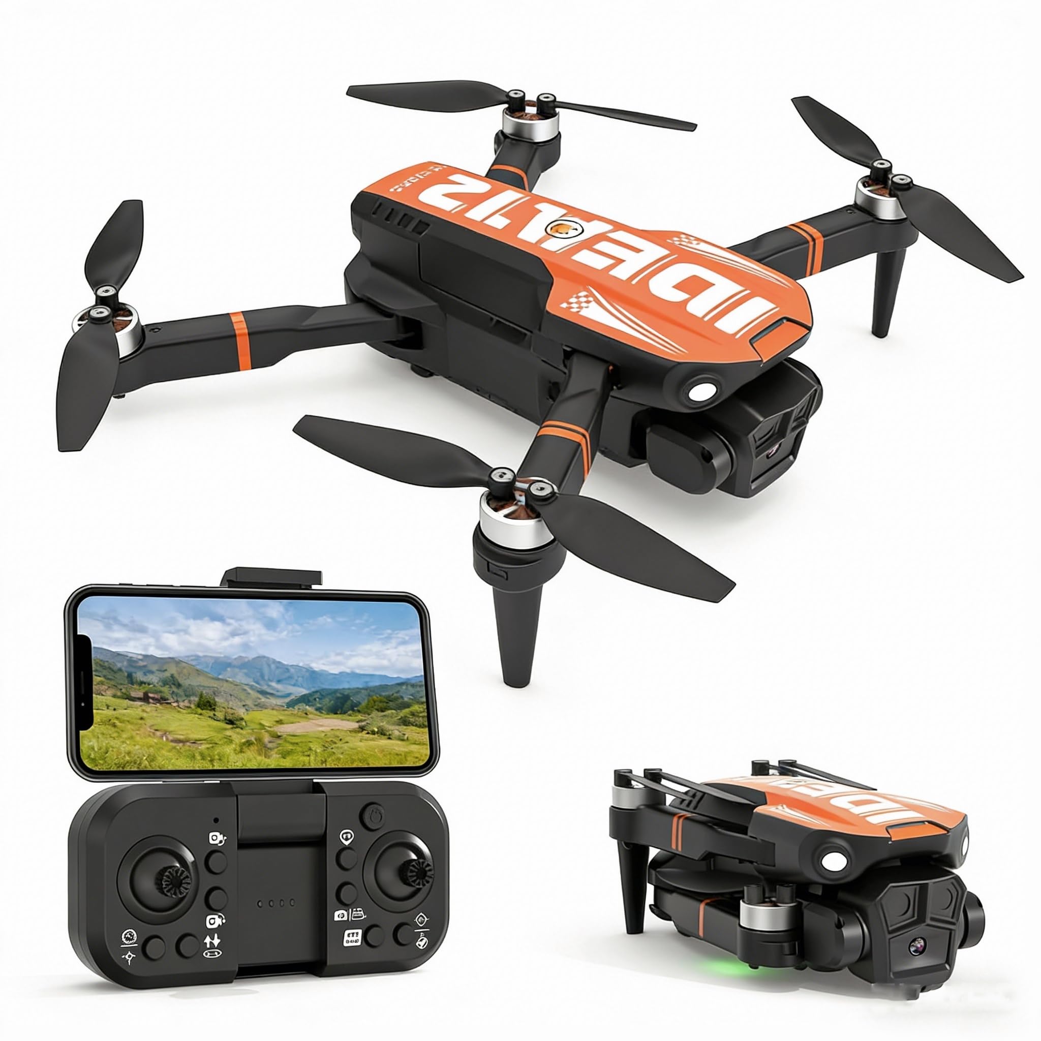 LE-IDEA IDEA12GPS Drone, folded for transport.