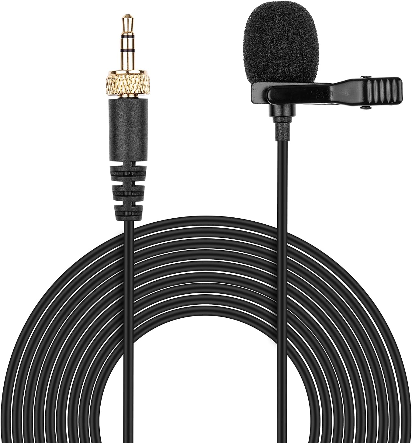 ME 2 Microphone Lavalier Mic Replacement for Sennheiser EW100 EW300 EW500 SK100 SK300 SK500 EK100 EK300 EK500 EW112P G4 G32 G2 G1 Wireless Audio Bodypack Transmitter, 3.5mm 10ft