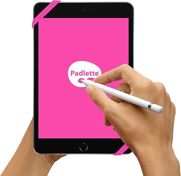 Grip, Handle, Holder for iPad mini Compatible with Kindle Paperwhite, Amazons Fire or Any Tablet or e-Reader with Screen displays of 9 inches or Less. D3m Pink