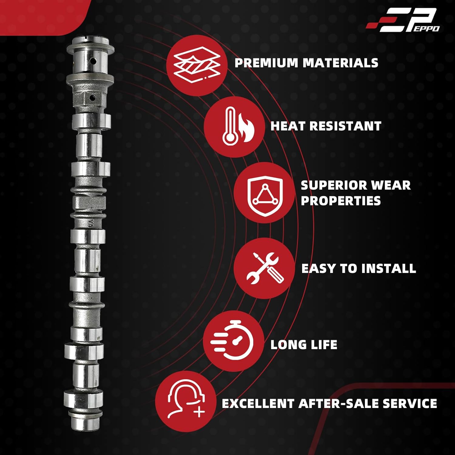 5184380AG Intake Camshaft Compatible with Jeep, Dodge, Chrysler, and Ram 3.6L V6 Engine Models (Including Part Numbers: 05184380AH, 5184380AE, 5184380AF, 5184380AD) without signal wheel