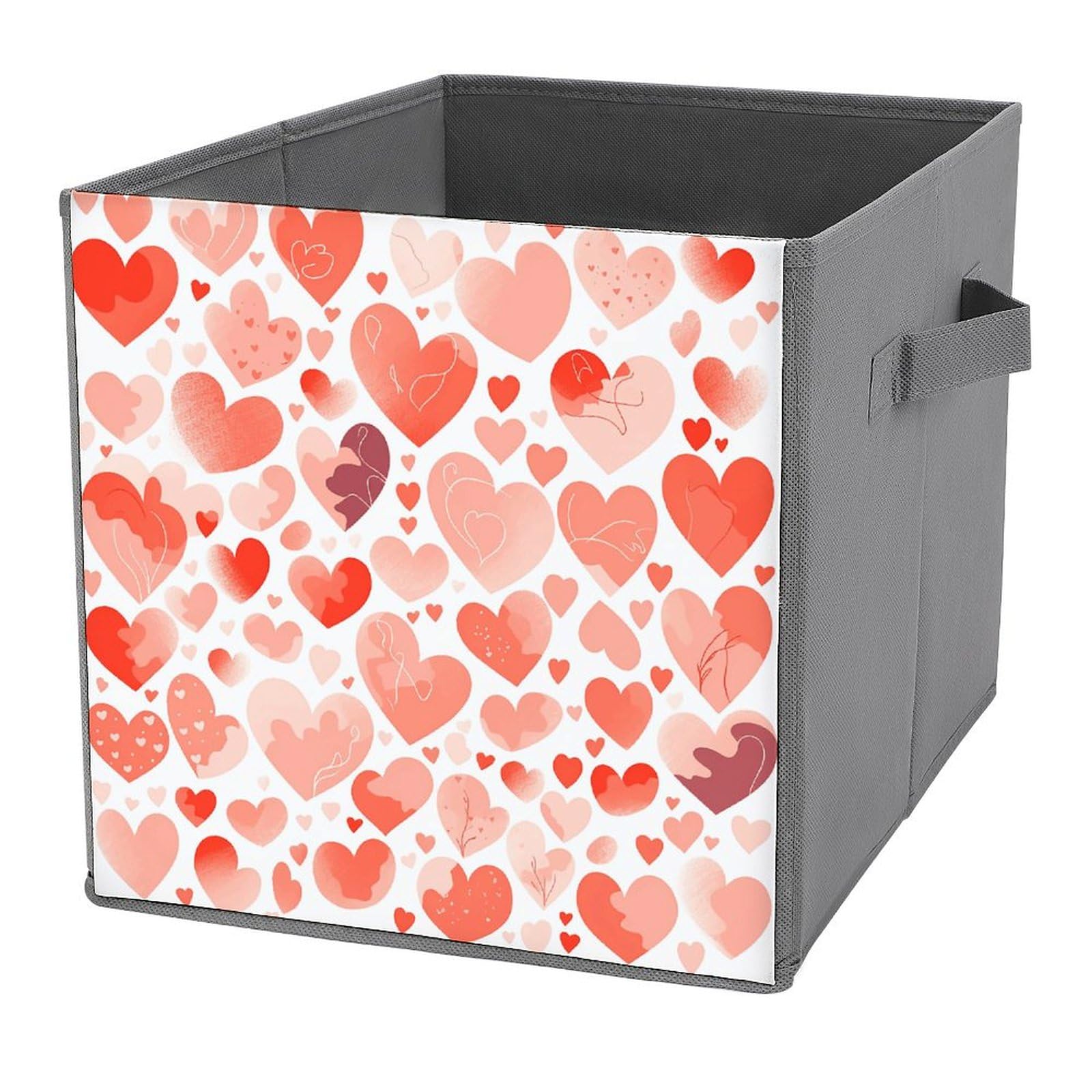 Bacs de rangement pliables en tissu robuste et poignées cuir pour draps et jeans