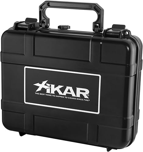Xikar Travel Cigar Humidor Case with Airtight Seal | ABS Plastic Portable