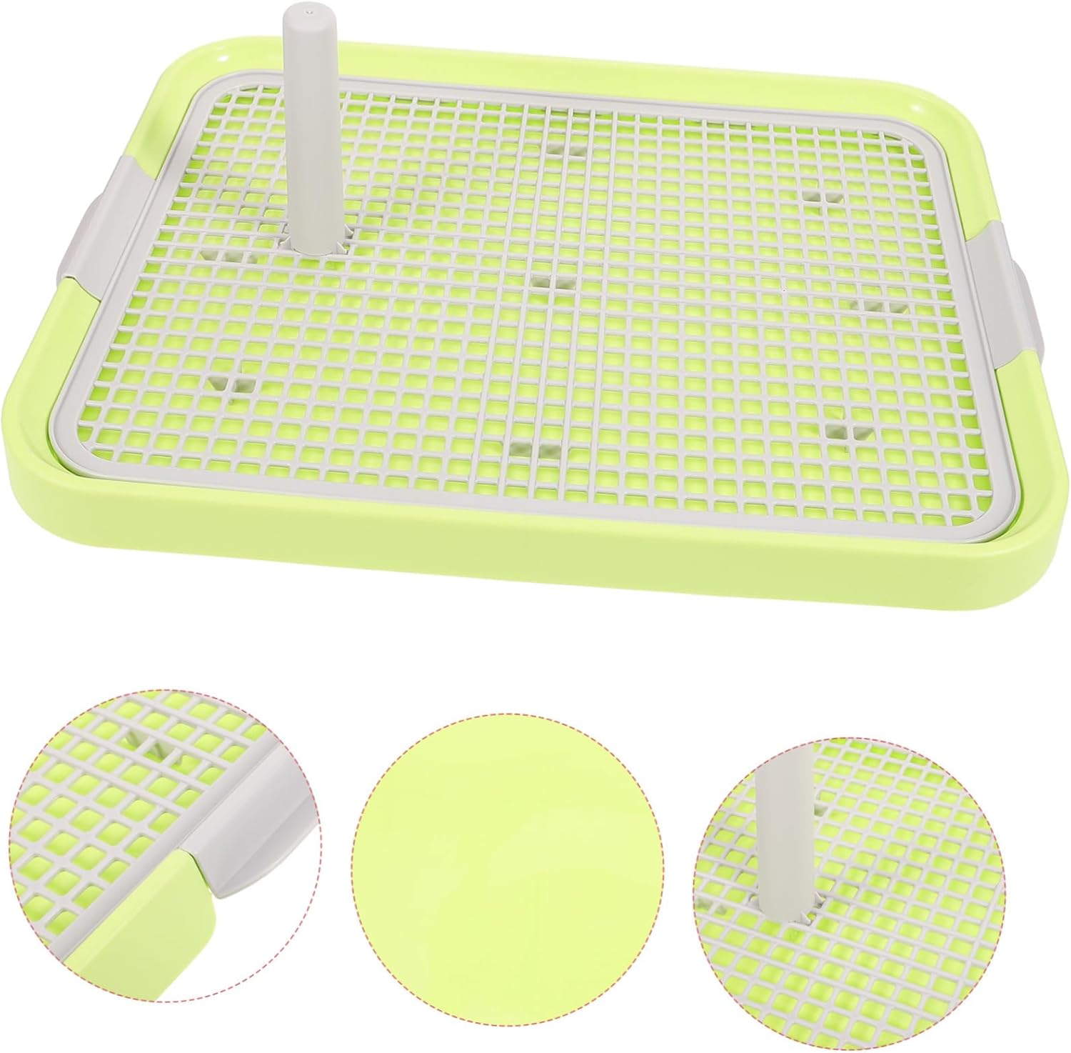 Non-Slip Dog Toilet Potty Tray for Medium and Small Dogs Easy to Clean Mesh Design Training Column Indoor PET Bathroom Accessory