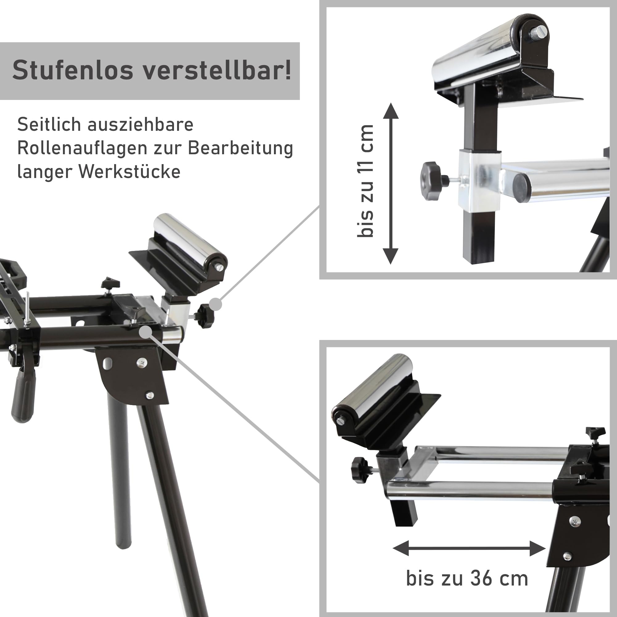 LEMODO Kappsägen Untergestell - Maschinengestell - Kappsägen-Werkbank - Arbeitstisch für Schleifmaschinen - Mobile Werkbank